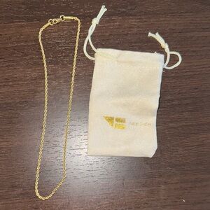 Nikki Smith Rope Gold Necklace